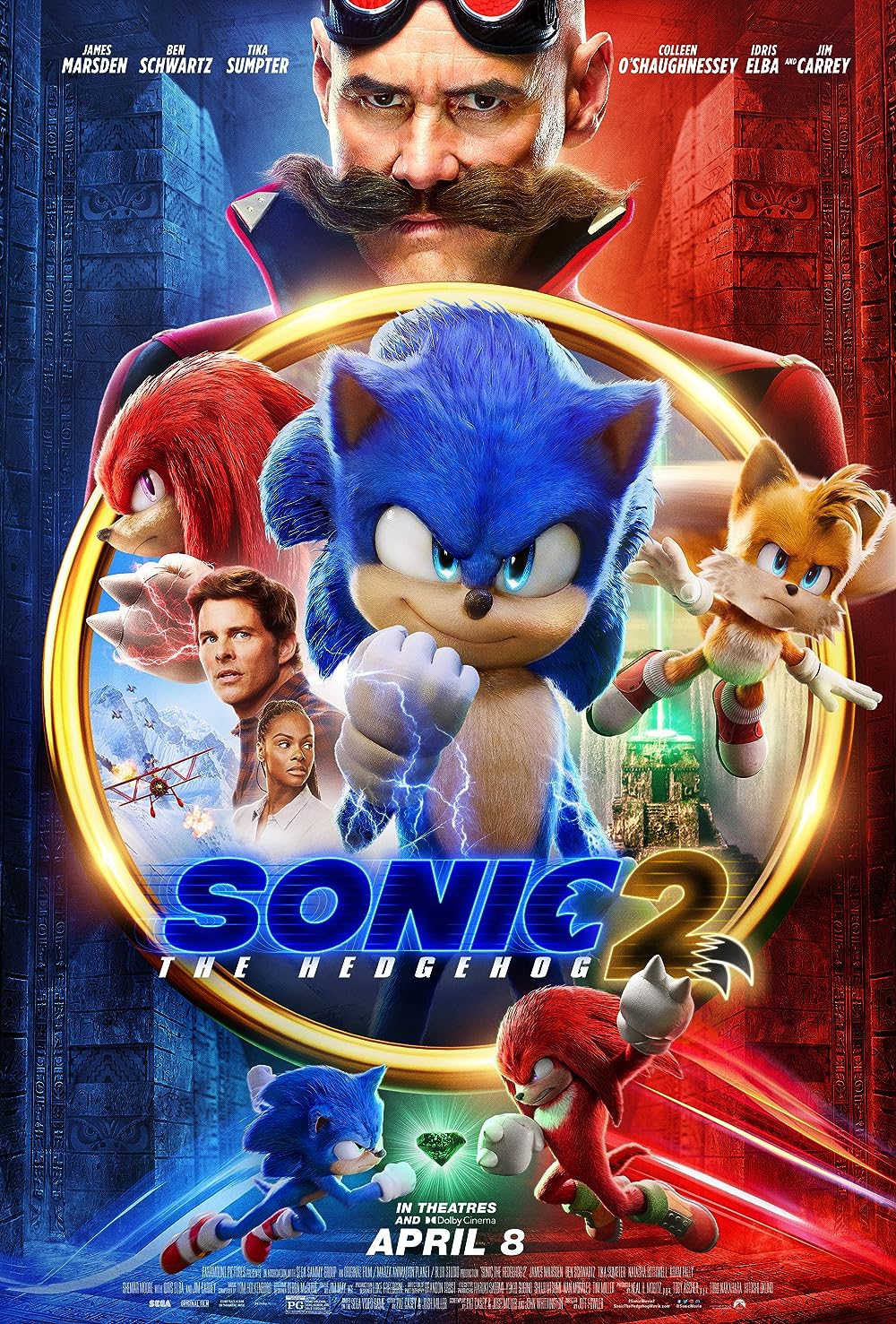دانلود فیلم سونیک خارپشت 2 Sonic the Hedgehog 2 ( 2022 ) MV5BODRlNTY5ZjktZjE0Ni00YjZhLTk3NTItYzk0ZjYxN2QxMWEzXkEyXkFqcGdeQXVyMjMwNDgzNjc@. V1 FMjpg UX1000
