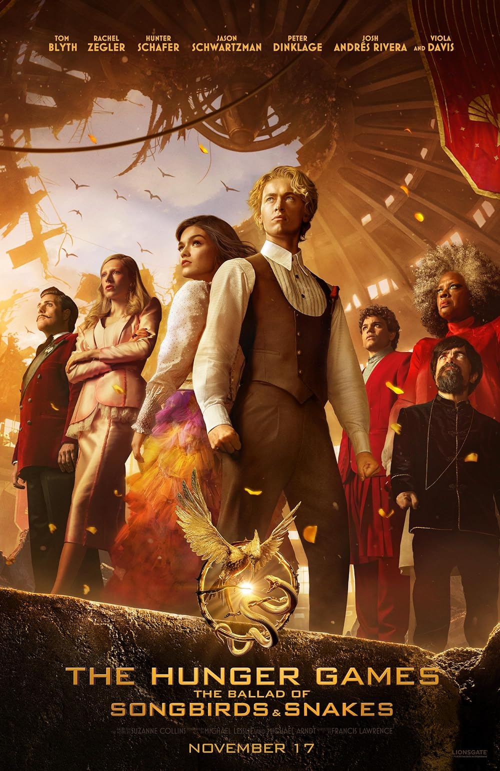 دانلود فیلم عطش مبارزه: تصنیف پرندگان آوازه خوان و مارها The Hunger Games: The Ballad of Songbirds And Snakes 2023 MV5BOTZmMmY2MzctMjU2Yy00YjJlLTk1NjAtY2U4MmMxOWZkZWY4XkEyXkFqcGdeQXVyMjM4NTM5NDY@. V1 FMjpg UX1000