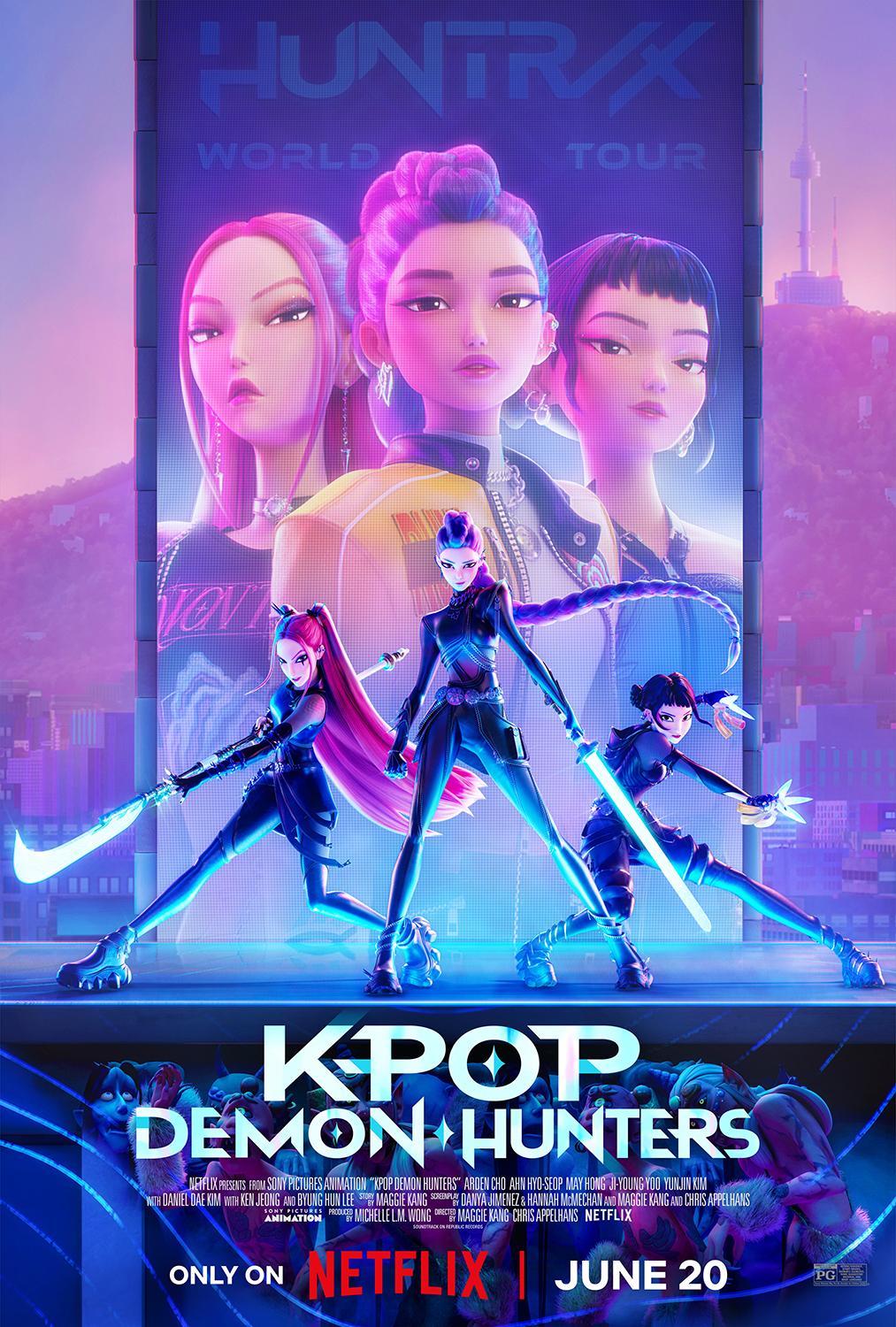 دانلود انیمیشن شکارچیان شیاطین کی پاپ KPop Demon Hunters 2025