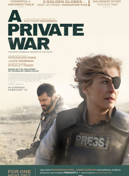 دانلود فیلم یک جنگ خصوصی A Private War 2018