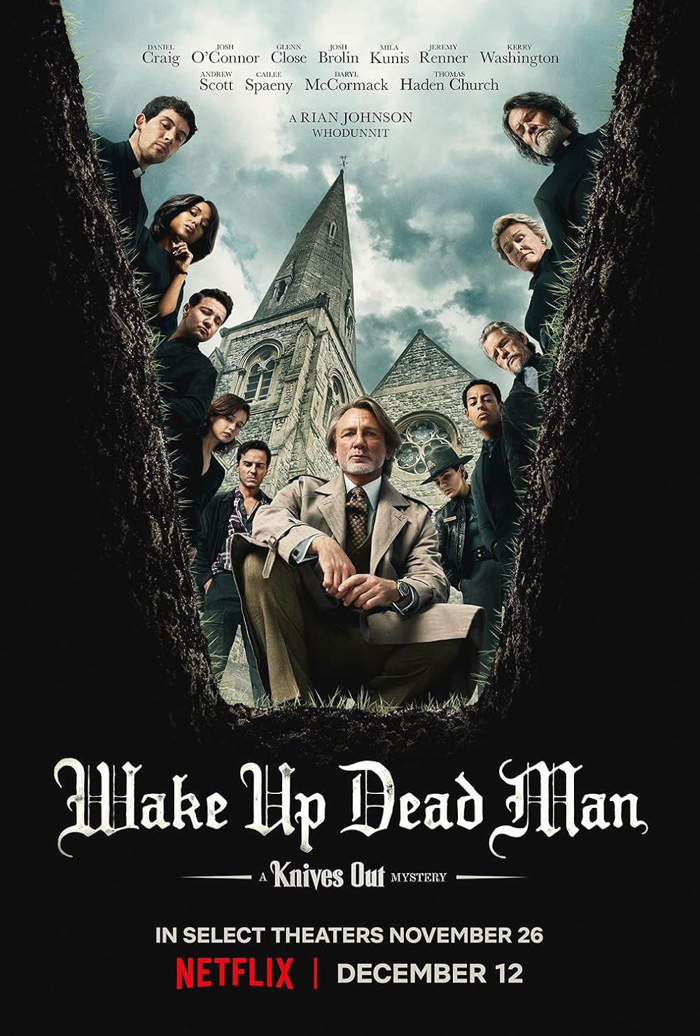 دانلود فیلم بیدار شو مرد مرده: معمای چاقو کشی Wake Up Dead Man: A Knives Out Mystery 2025