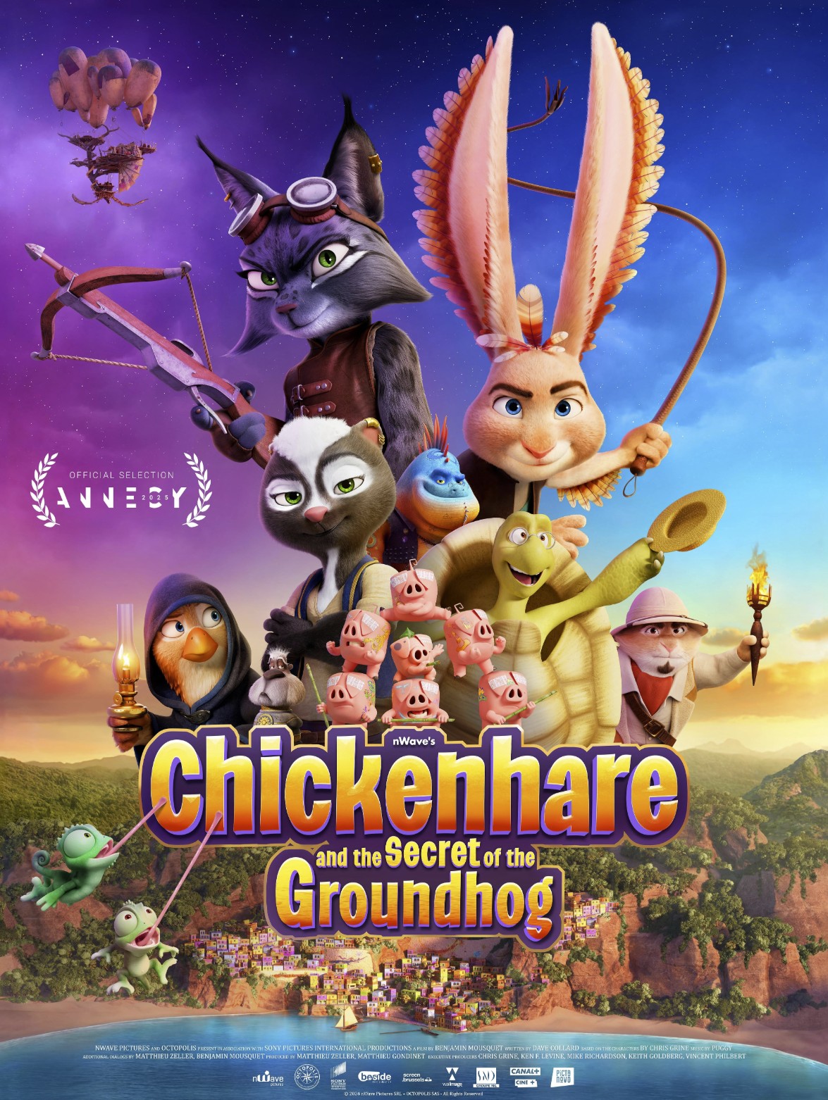 دانلود انیمیشن خرگوش مرغی و راز موش خرما Chickenhare and the Secret of the Groundhog 2025
