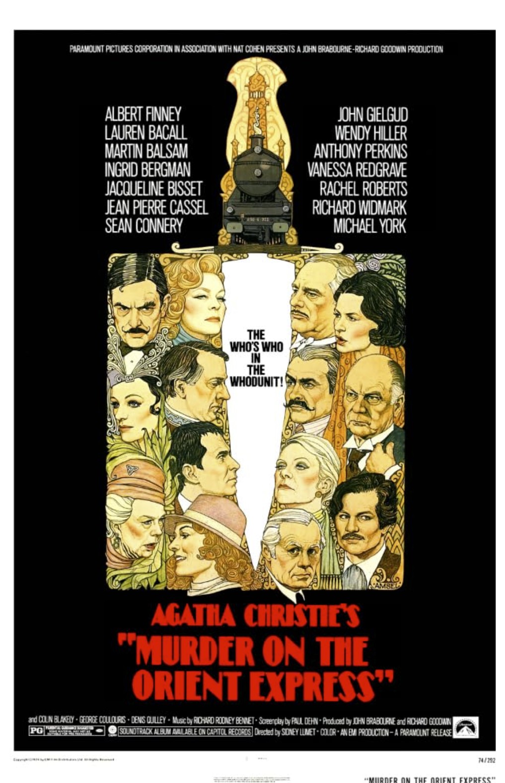 دانلود فیلم قتل در قطار سریع السیر شرق Murder on the Orient Express 1974