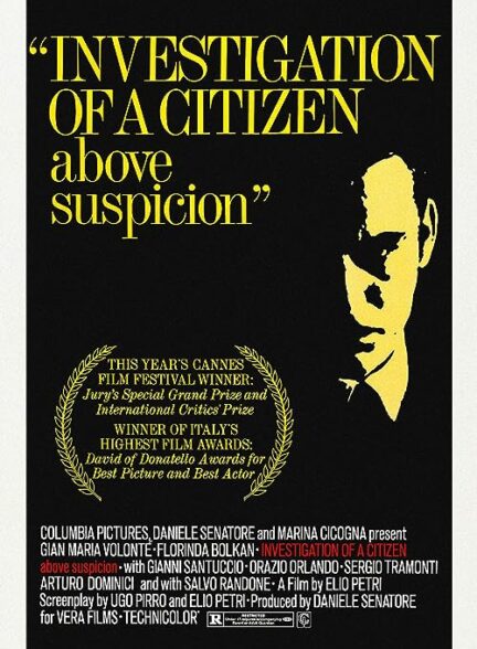 دانلود فیلم بازجویی از یک شهروند دور از سوءظن Investigation of a Citizen Above Suspicion 1970