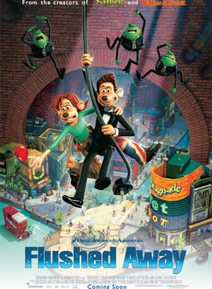 دانلود انیمیشن برآب‌رفته Flushed Away 2006