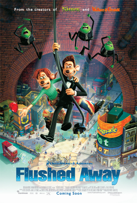 دانلود انیمیشن برآب‌رفته Flushed Away 2006